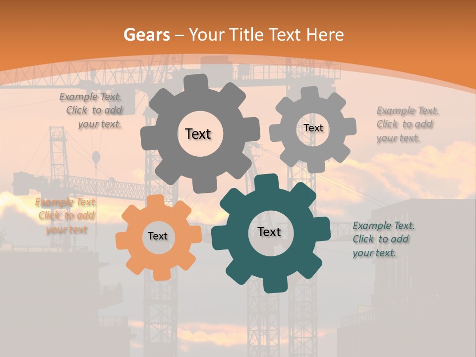 Mortgage Formwork Sky PowerPoint Template