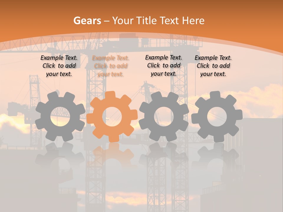 Mortgage Formwork Sky PowerPoint Template