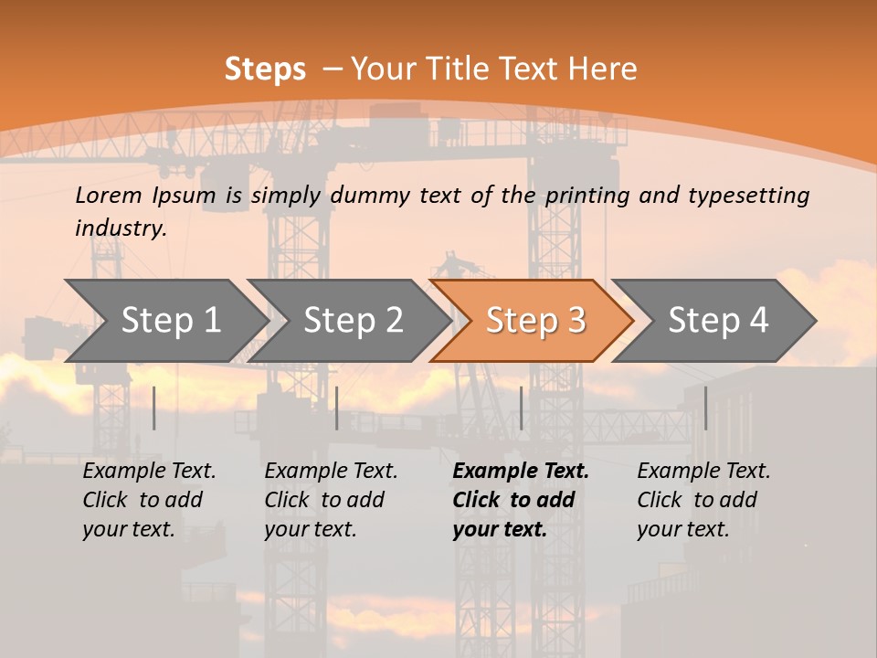 Mortgage Formwork Sky PowerPoint Template