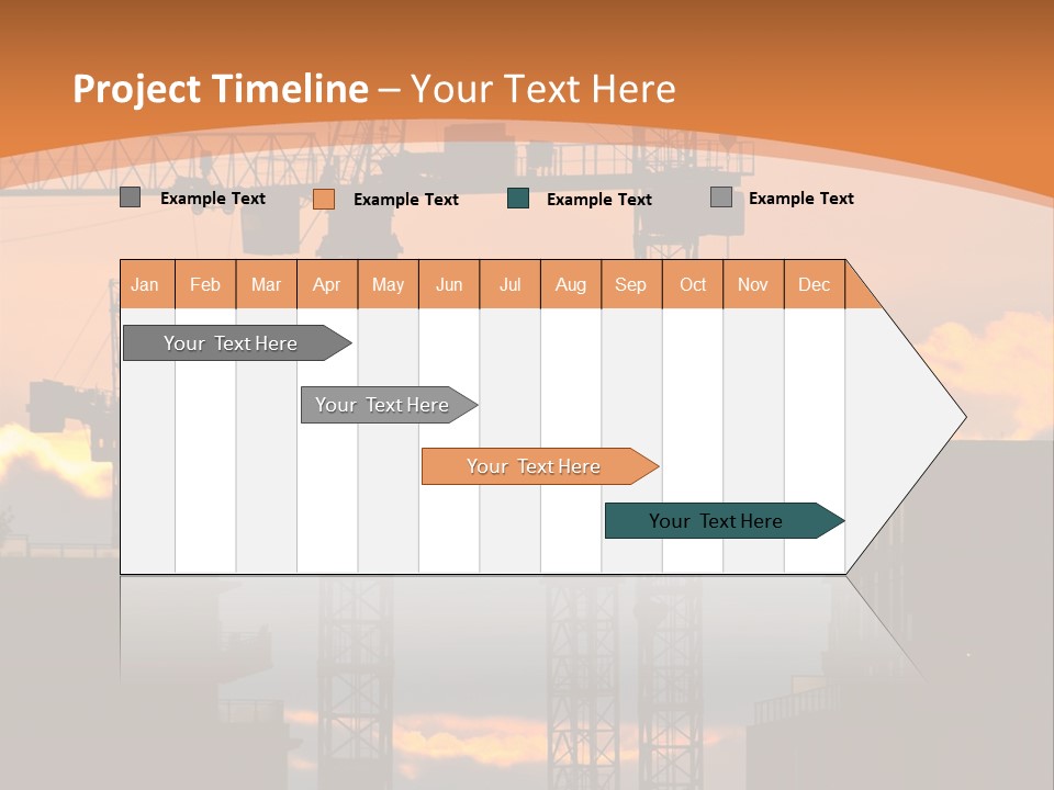 Mortgage Formwork Sky PowerPoint Template