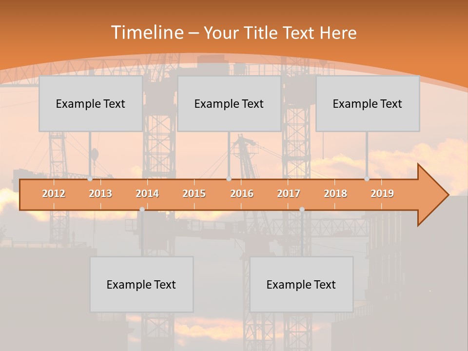 Mortgage Formwork Sky PowerPoint Template
