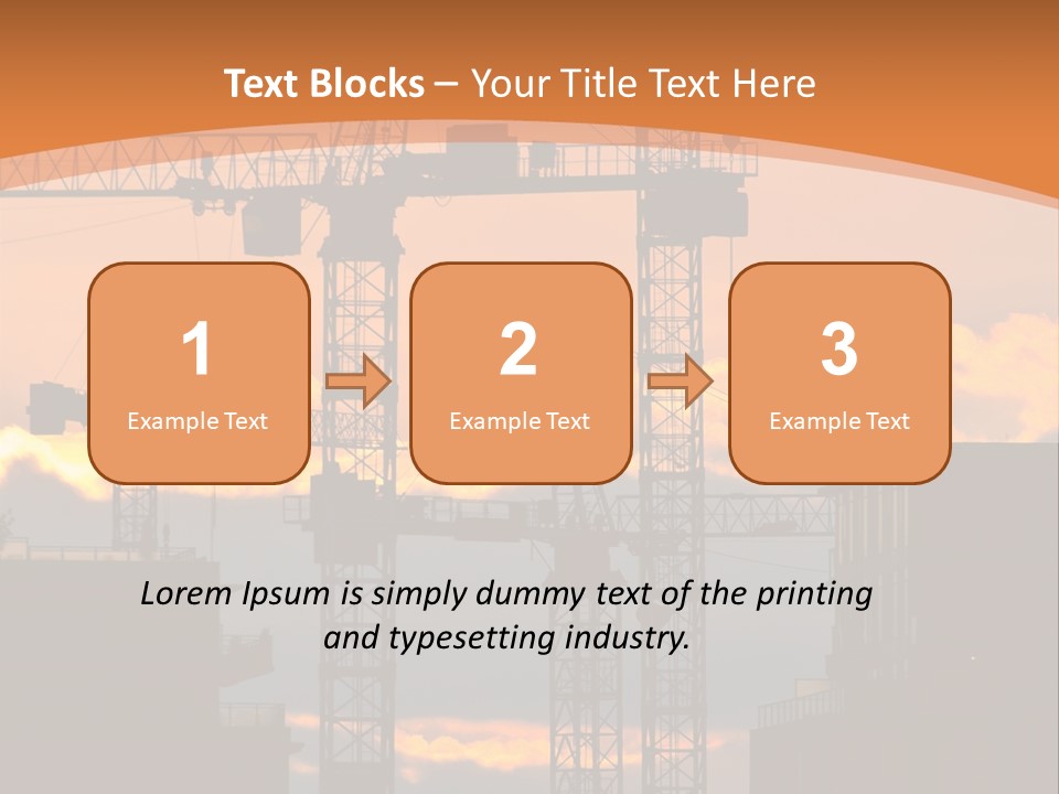 Mortgage Formwork Sky PowerPoint Template
