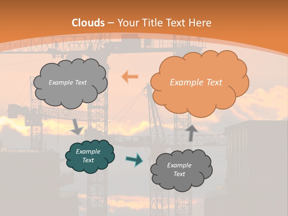 Mortgage Formwork Sky PowerPoint Template