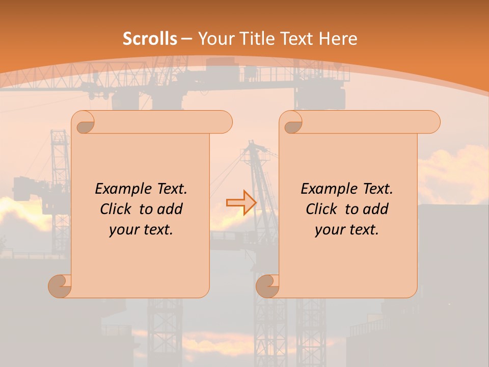 Mortgage Formwork Sky PowerPoint Template