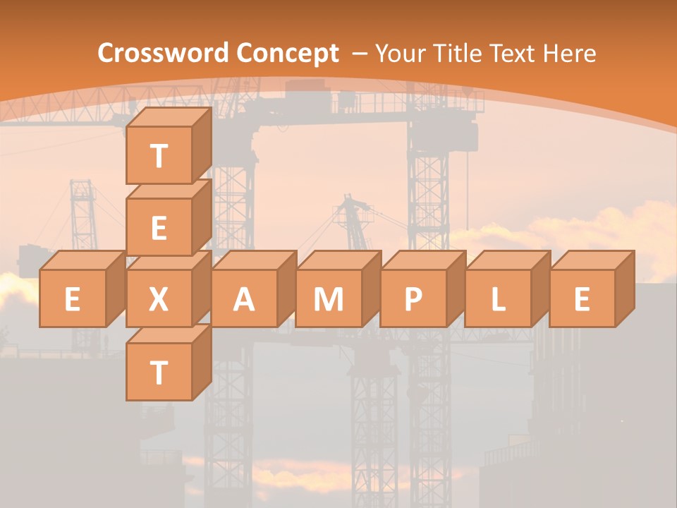 Mortgage Formwork Sky PowerPoint Template