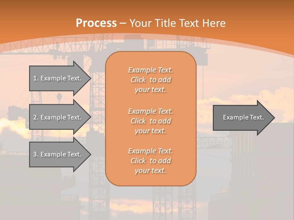 Mortgage Formwork Sky PowerPoint Template
