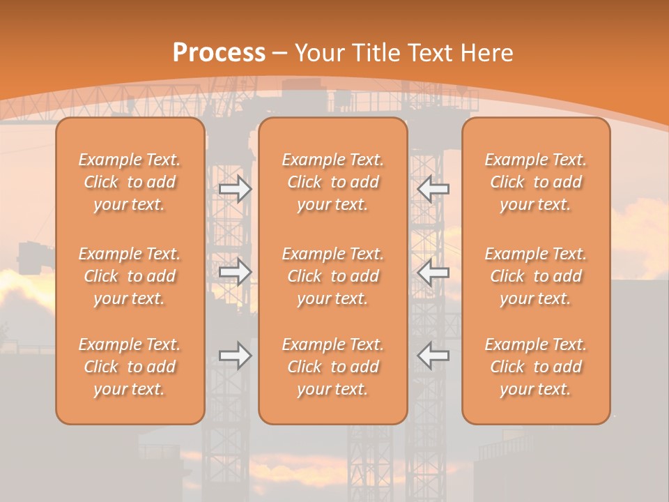 Mortgage Formwork Sky PowerPoint Template