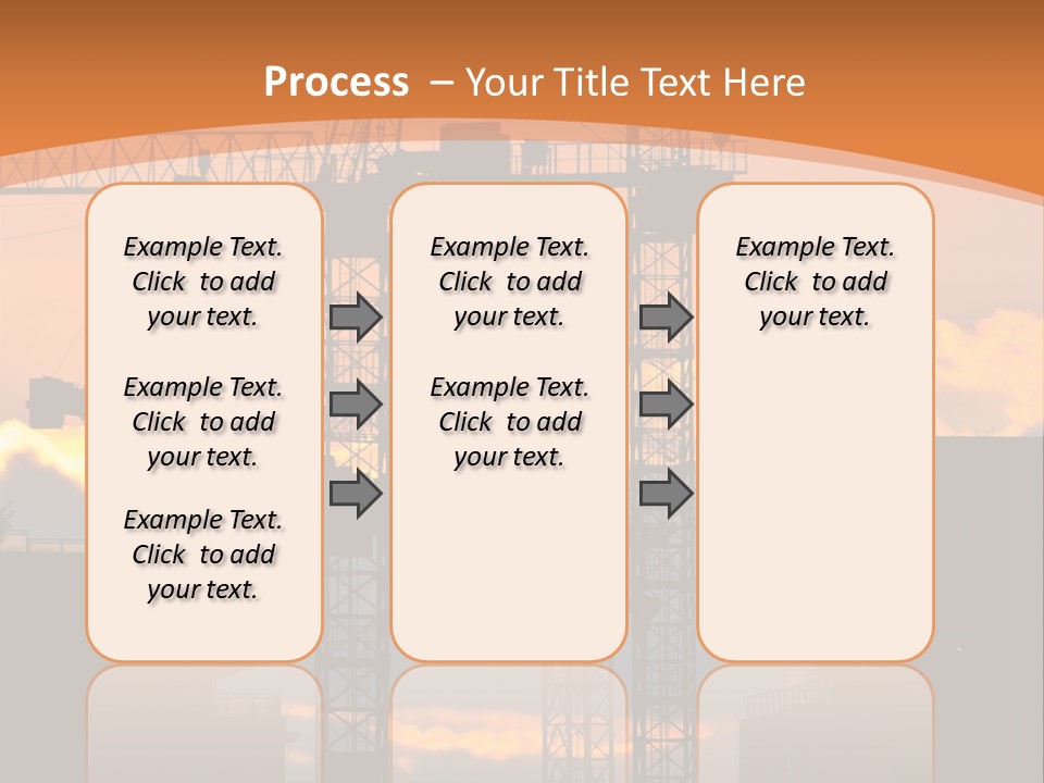 Mortgage Formwork Sky PowerPoint Template