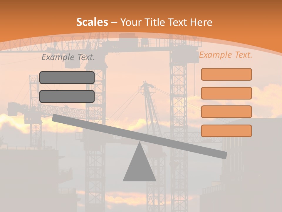 Mortgage Formwork Sky PowerPoint Template