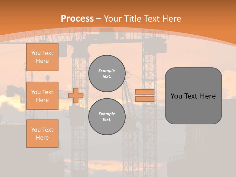 Mortgage Formwork Sky PowerPoint Template