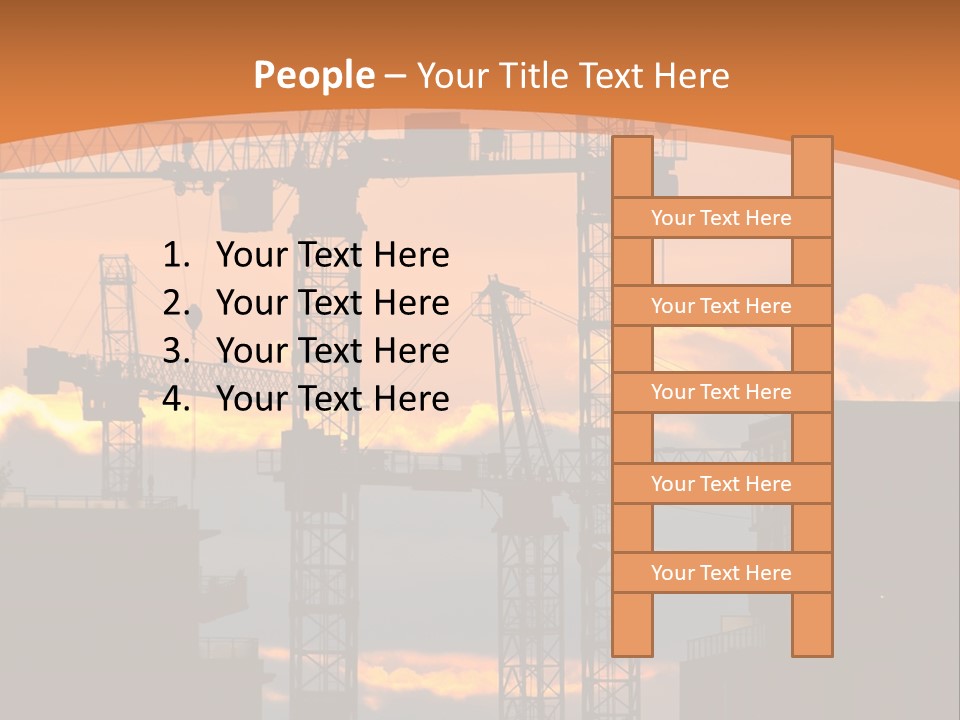 Mortgage Formwork Sky PowerPoint Template