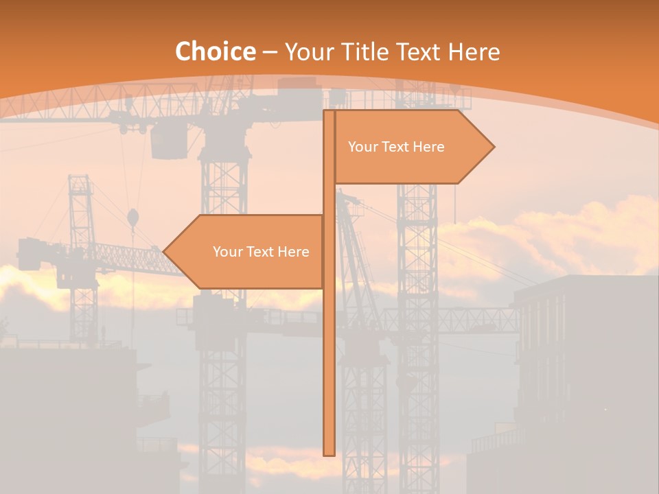 Mortgage Formwork Sky PowerPoint Template