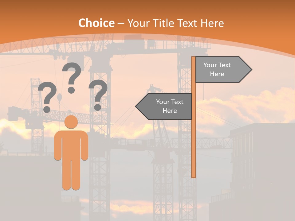 Mortgage Formwork Sky PowerPoint Template