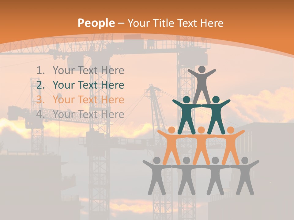 Mortgage Formwork Sky PowerPoint Template