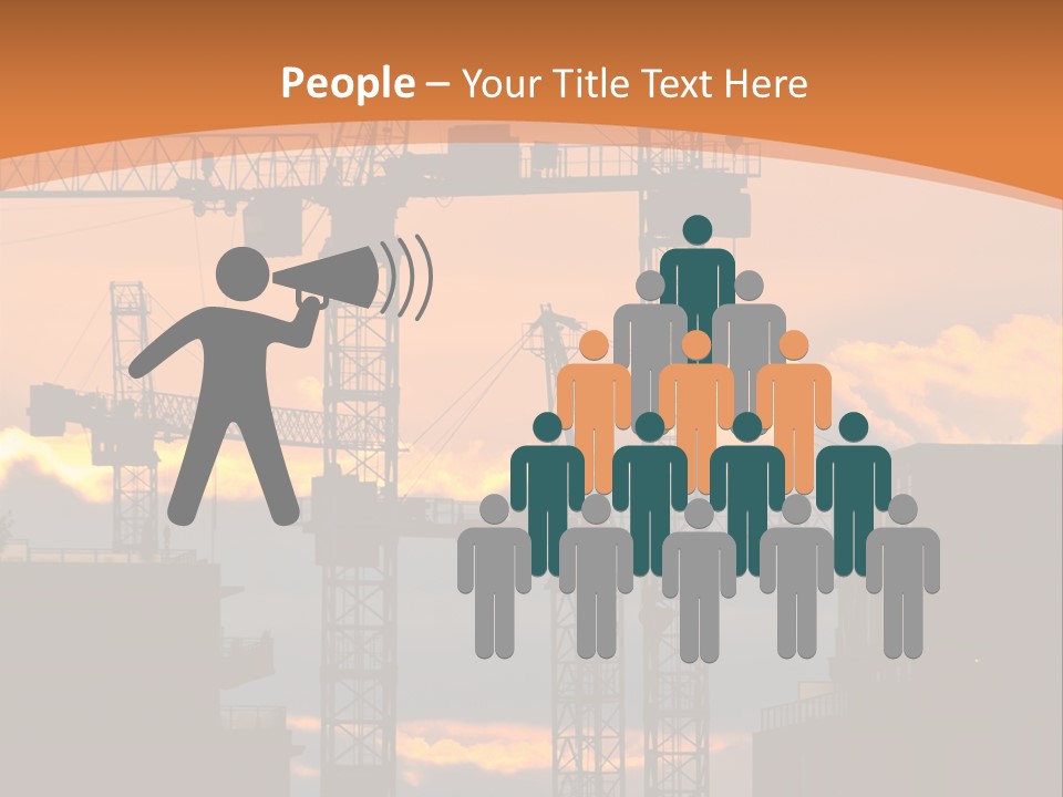 Mortgage Formwork Sky PowerPoint Template