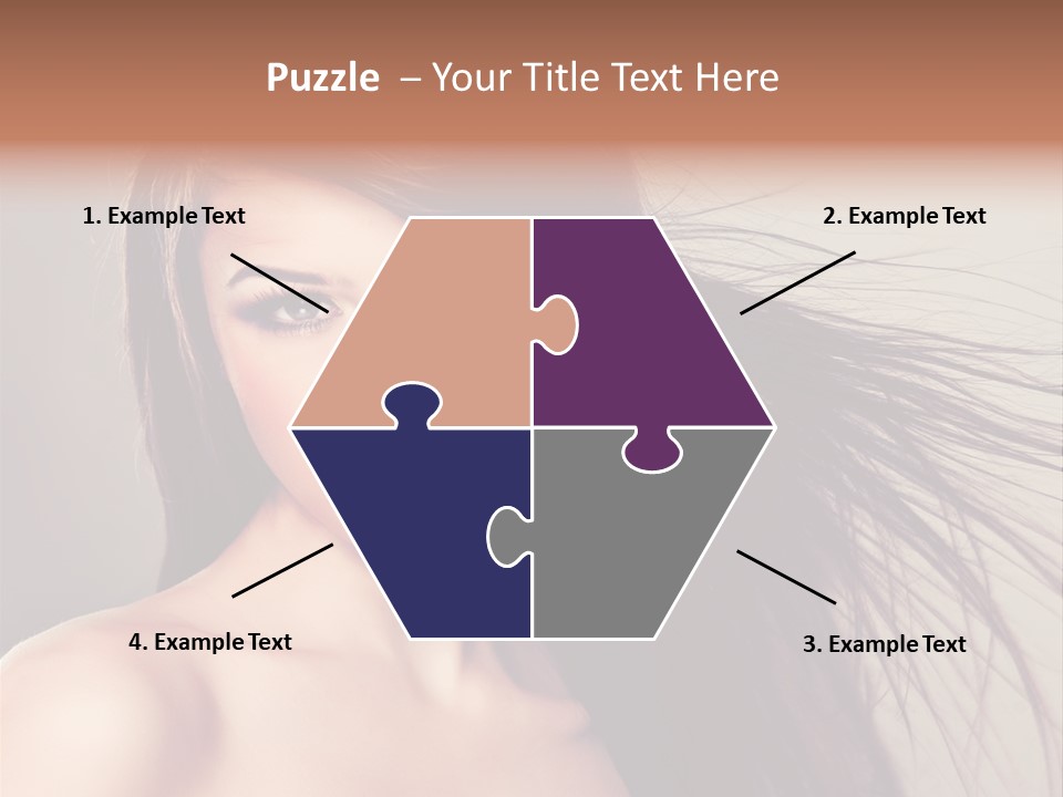 Glance Cosmetic Haircut PowerPoint Template