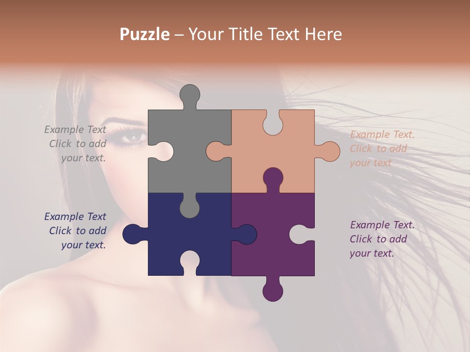 Glance Cosmetic Haircut PowerPoint Template