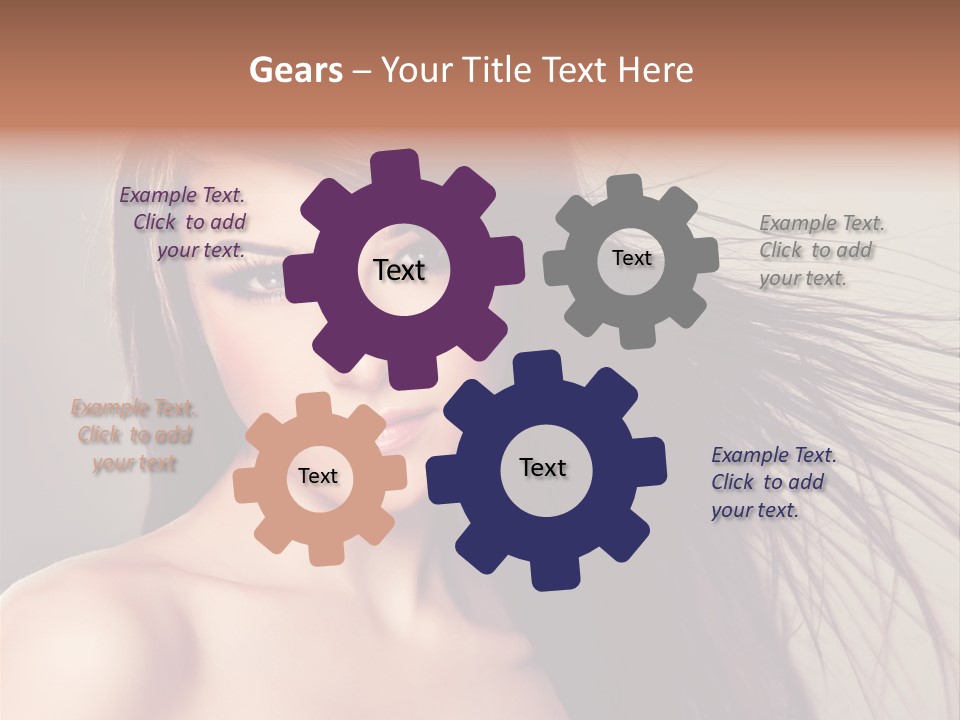 Glance Cosmetic Haircut PowerPoint Template