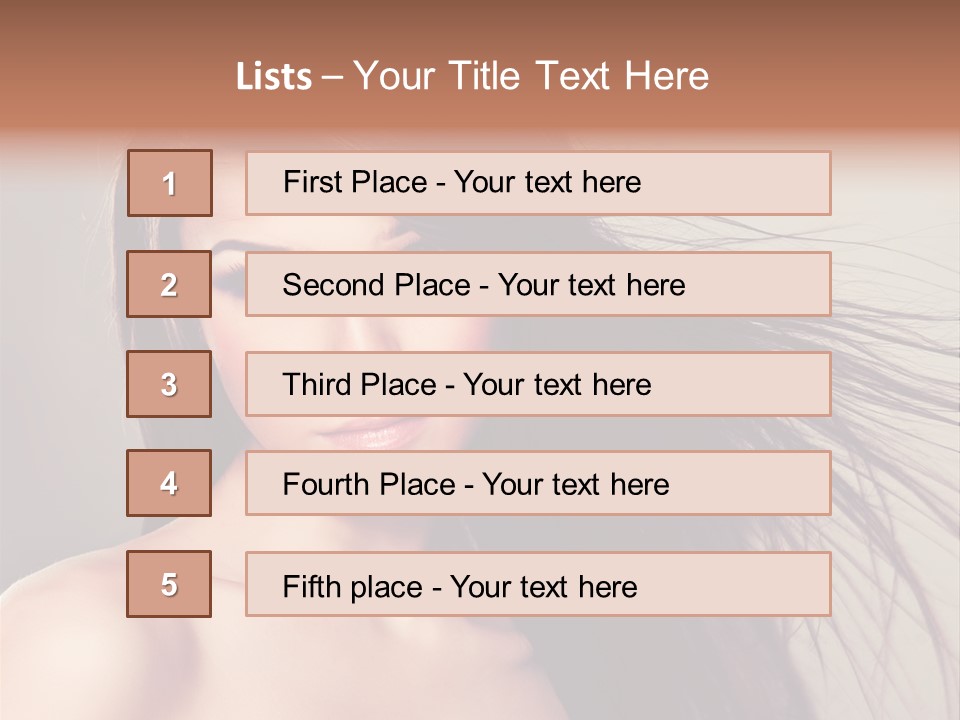 Glance Cosmetic Haircut PowerPoint Template
