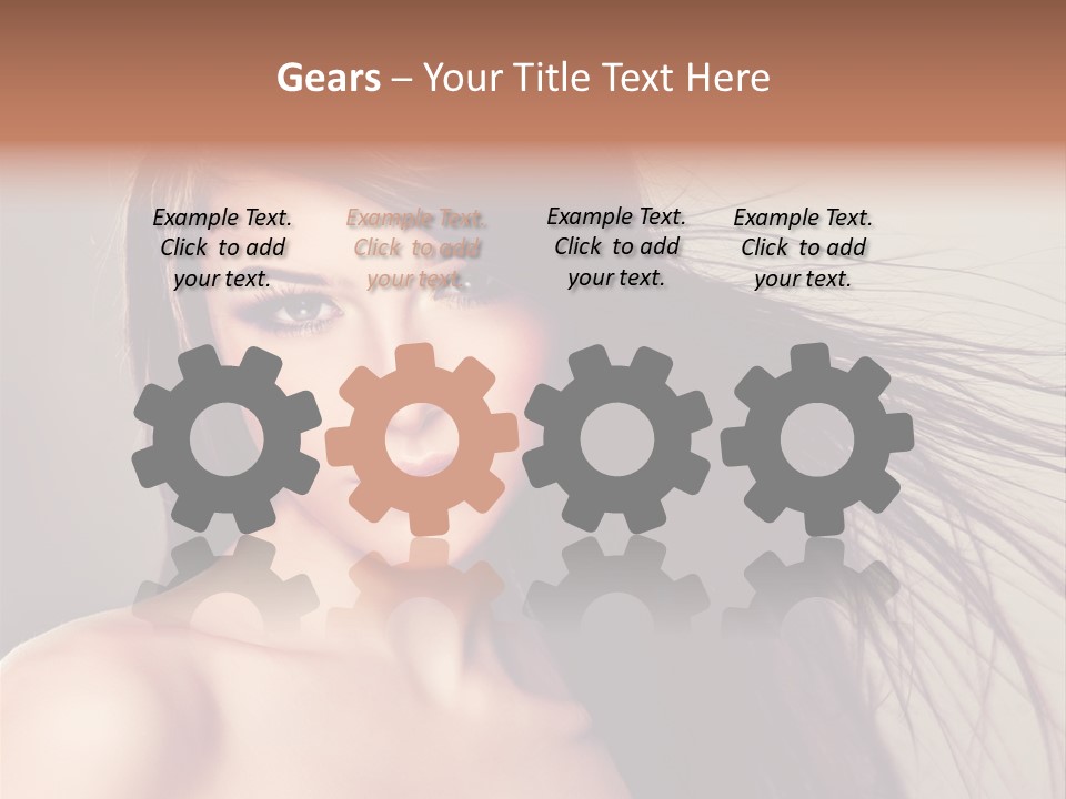 Glance Cosmetic Haircut PowerPoint Template