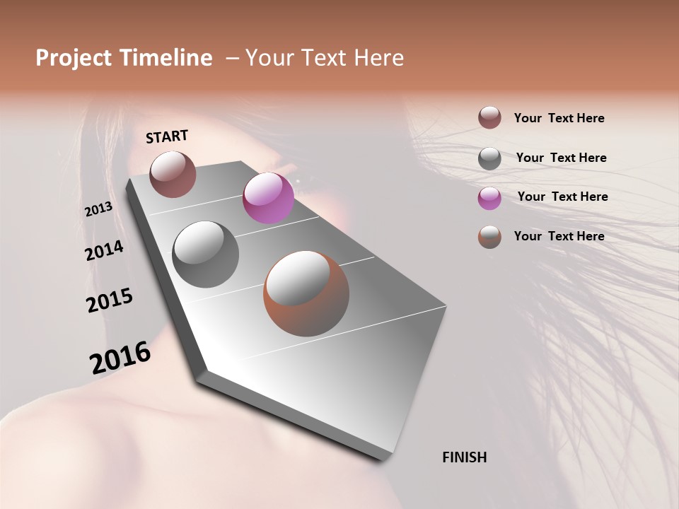 Glance Cosmetic Haircut PowerPoint Template