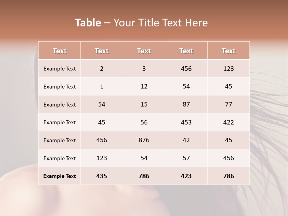 Glance Cosmetic Haircut PowerPoint Template