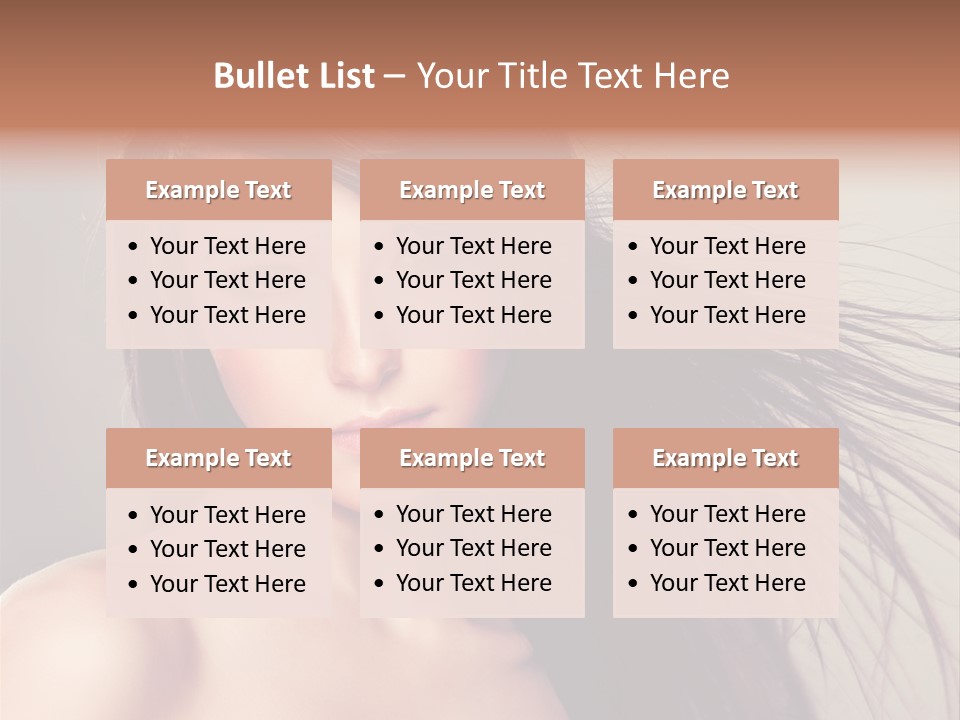 Glance Cosmetic Haircut PowerPoint Template