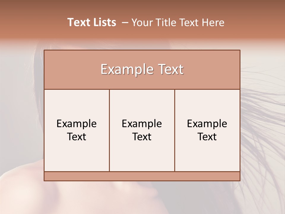 Glance Cosmetic Haircut PowerPoint Template