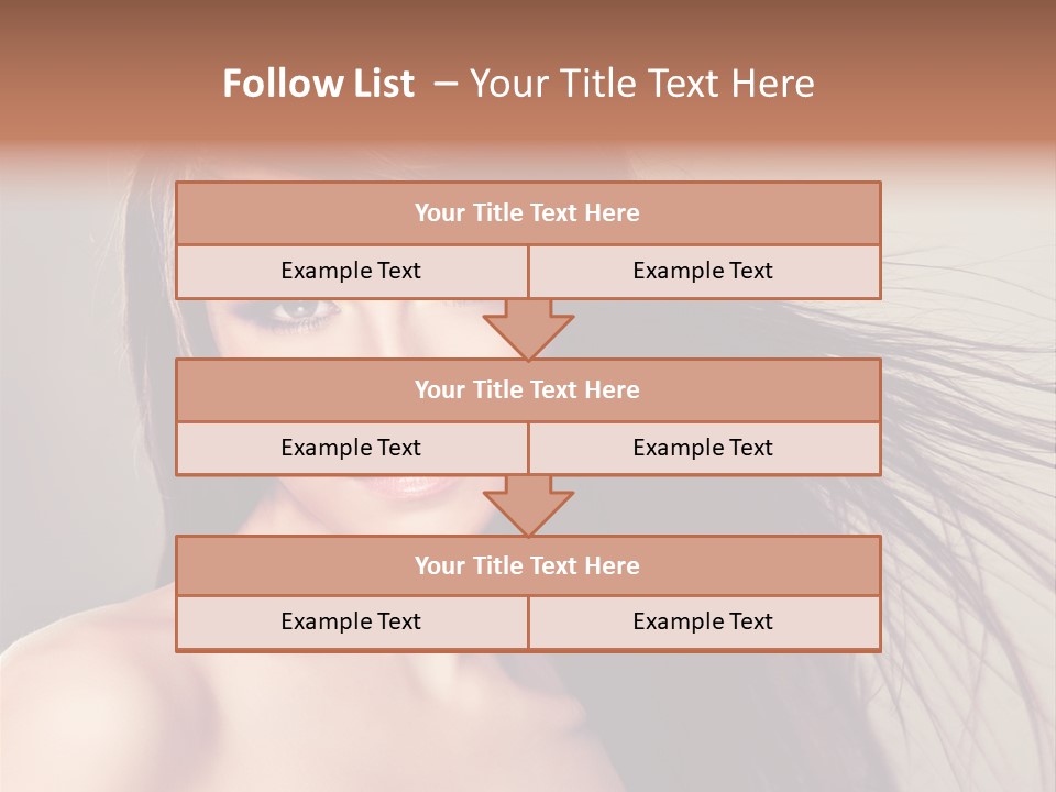 Glance Cosmetic Haircut PowerPoint Template