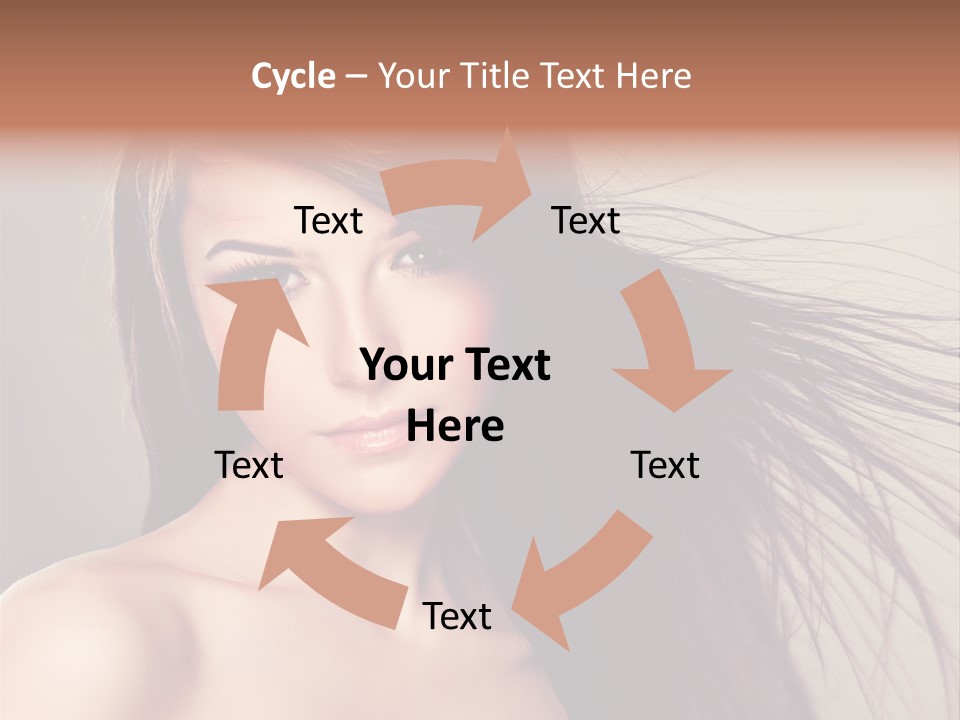 Glance Cosmetic Haircut PowerPoint Template