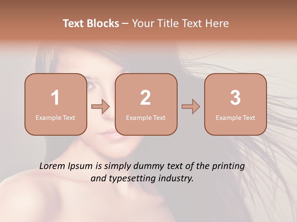 Glance Cosmetic Haircut PowerPoint Template