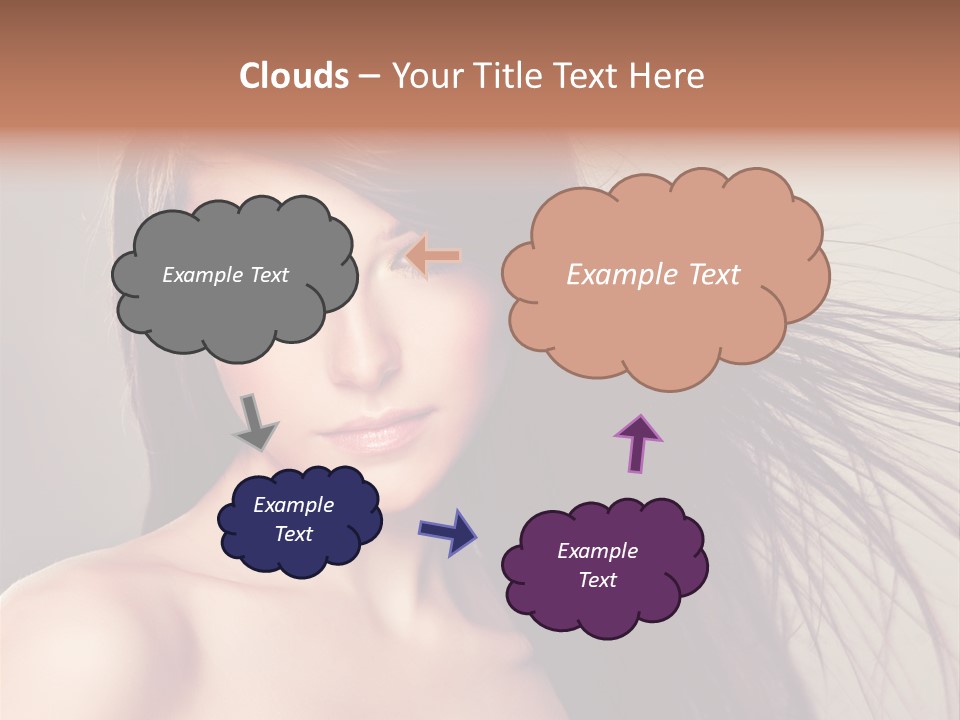 Glance Cosmetic Haircut PowerPoint Template