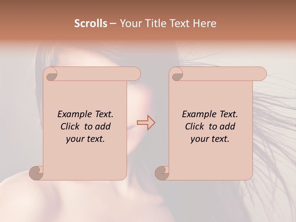 Glance Cosmetic Haircut PowerPoint Template