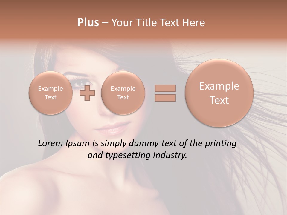 Glance Cosmetic Haircut PowerPoint Template