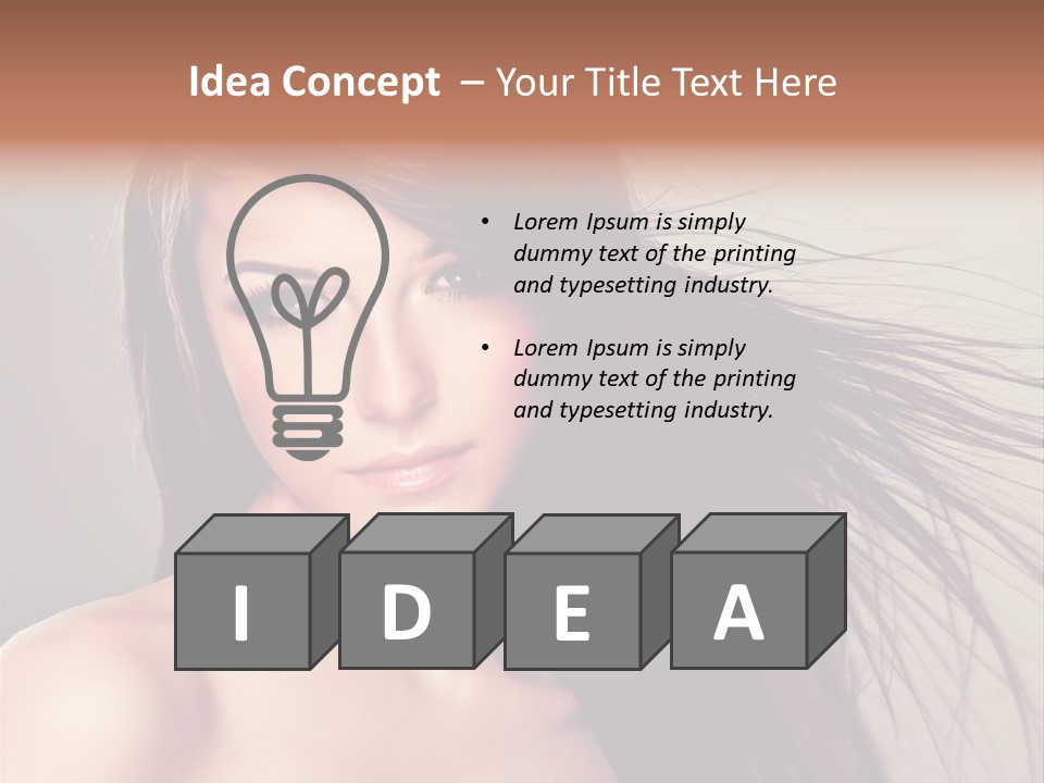 Glance Cosmetic Haircut PowerPoint Template