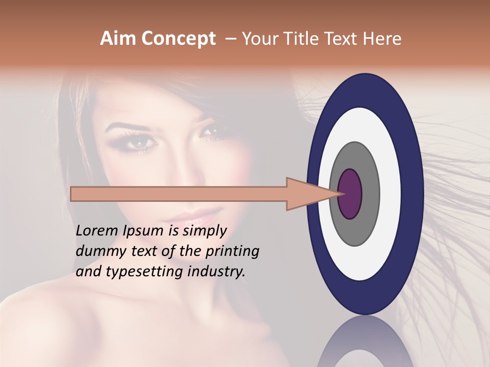 Glance Cosmetic Haircut PowerPoint Template