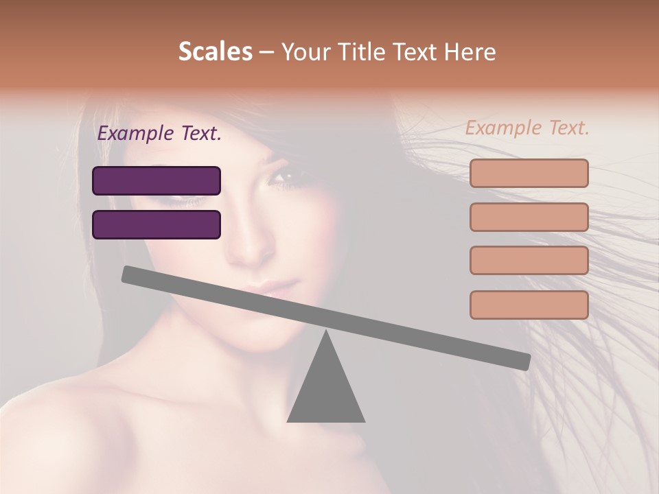 Glance Cosmetic Haircut PowerPoint Template