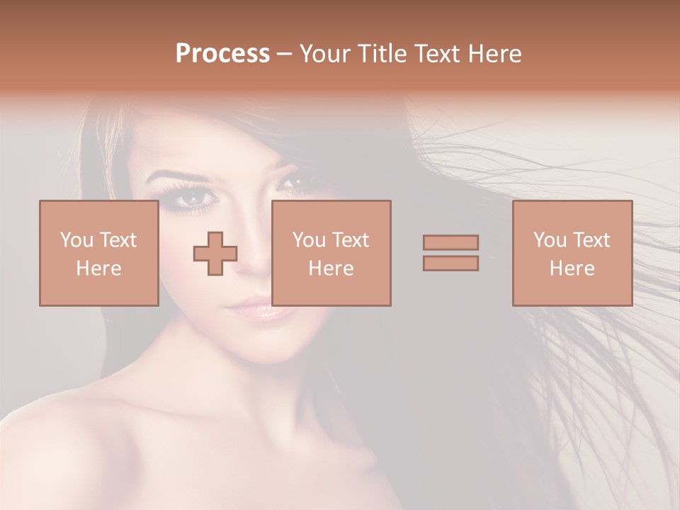 Glance Cosmetic Haircut PowerPoint Template