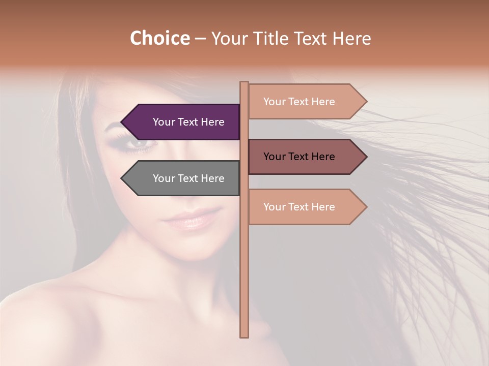 Glance Cosmetic Haircut PowerPoint Template