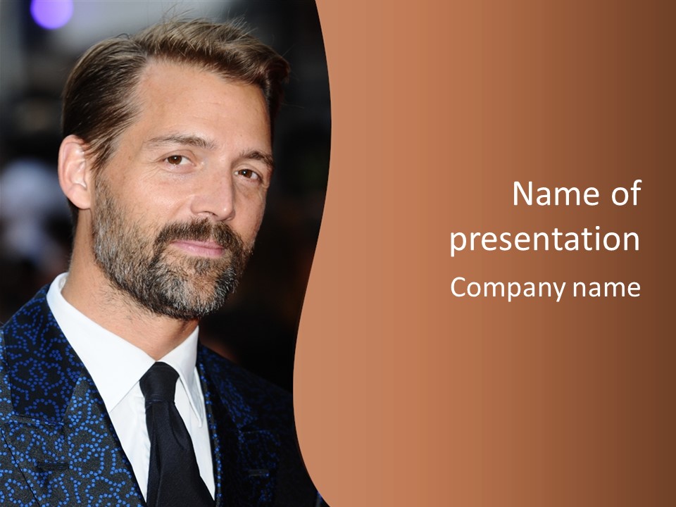 Premiere London Celebrity PowerPoint Template