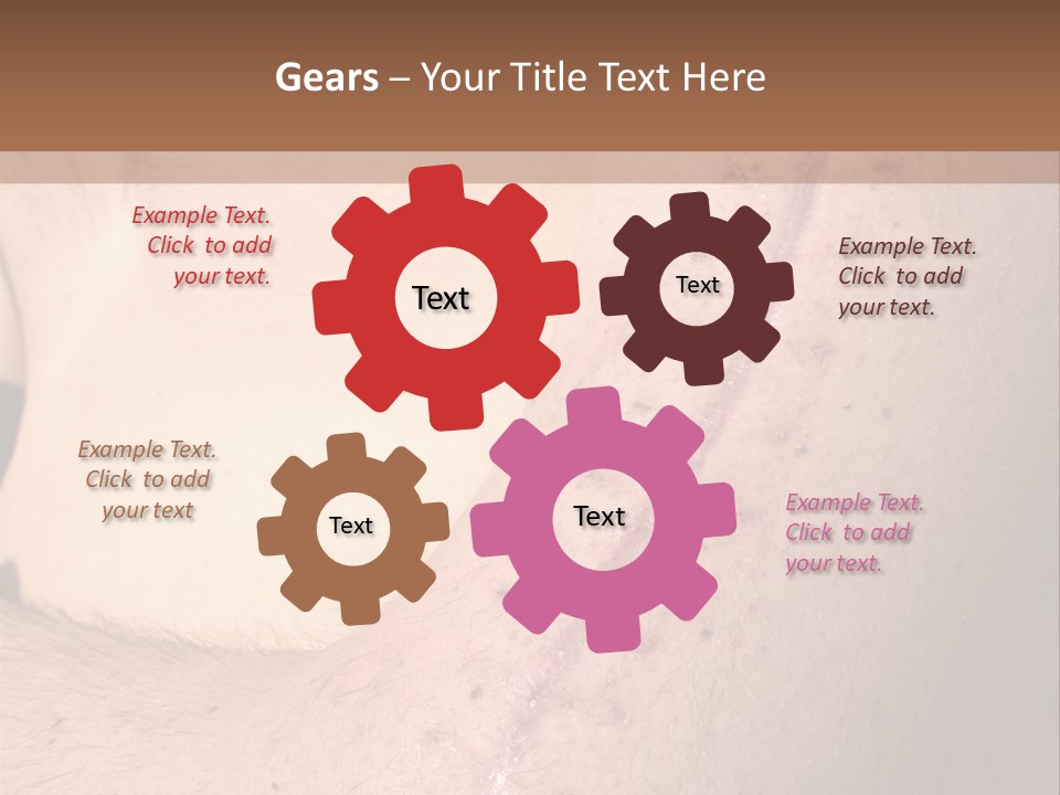 Line Operating Men PowerPoint Template