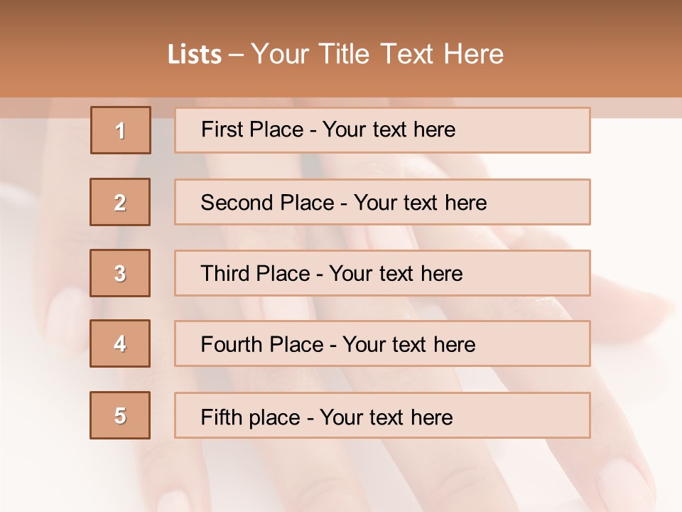 Skincare Soft Nail PowerPoint Template