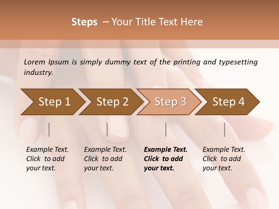 Skincare Soft Nail PowerPoint Template
