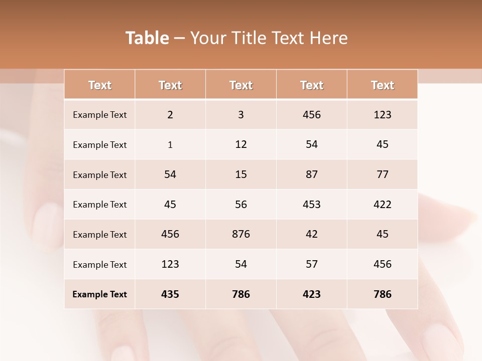 Skincare Soft Nail PowerPoint Template