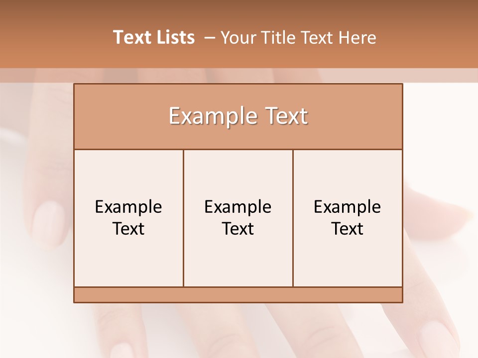Skincare Soft Nail PowerPoint Template