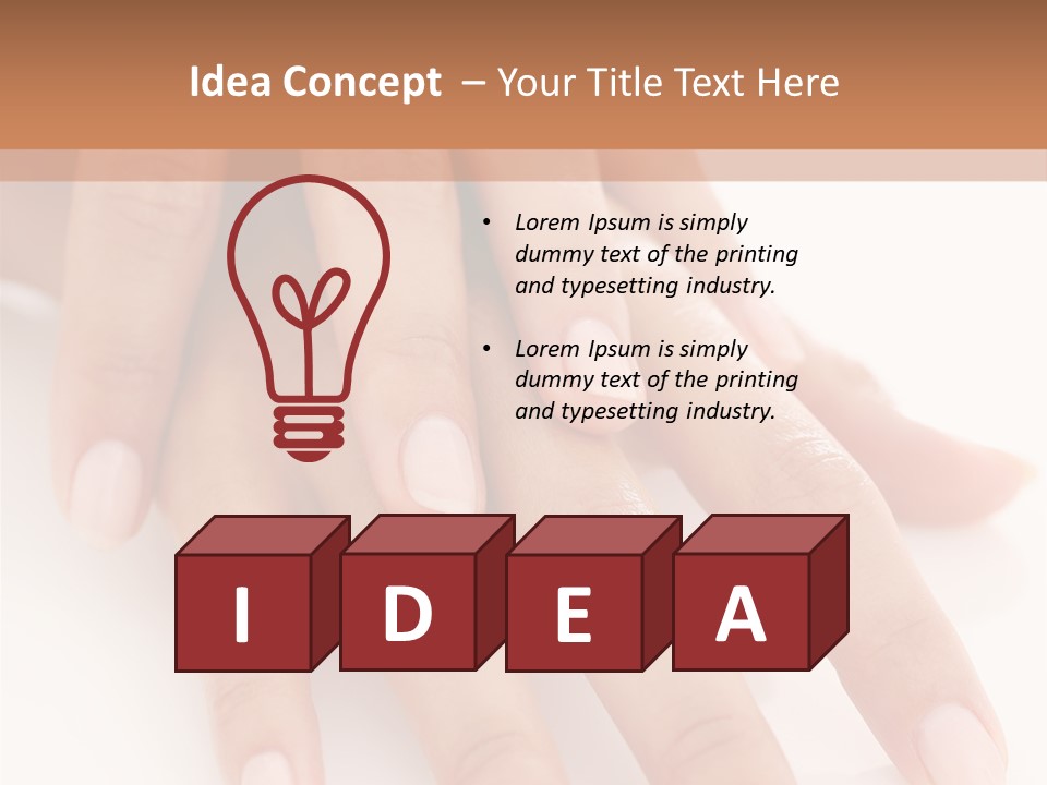 Skincare Soft Nail PowerPoint Template