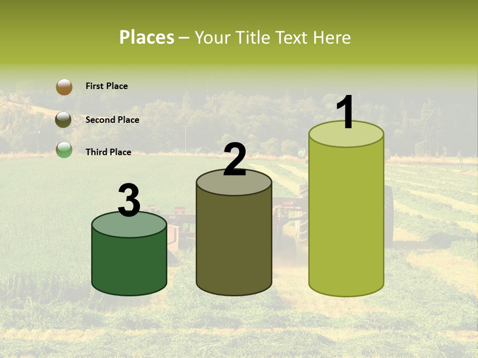 Field Windrow Agricultural PowerPoint Template