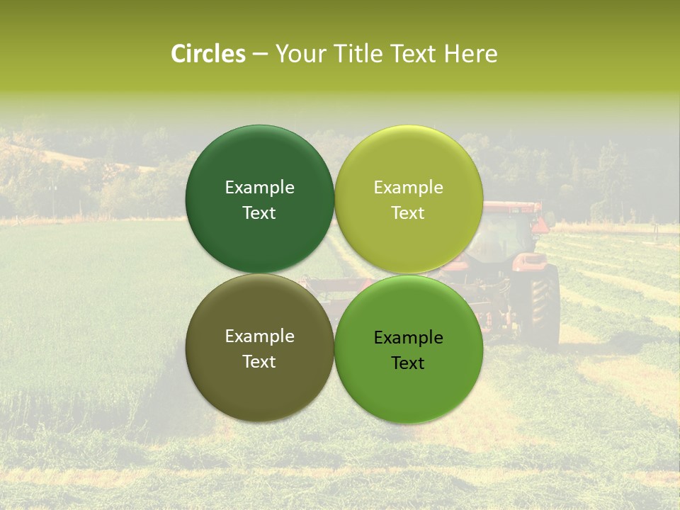 Field Windrow Agricultural PowerPoint Template