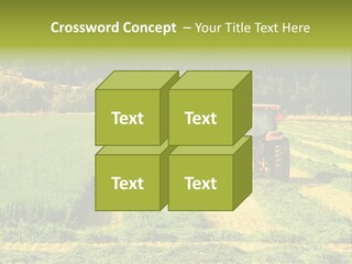 Field Windrow Agricultural PowerPoint Template