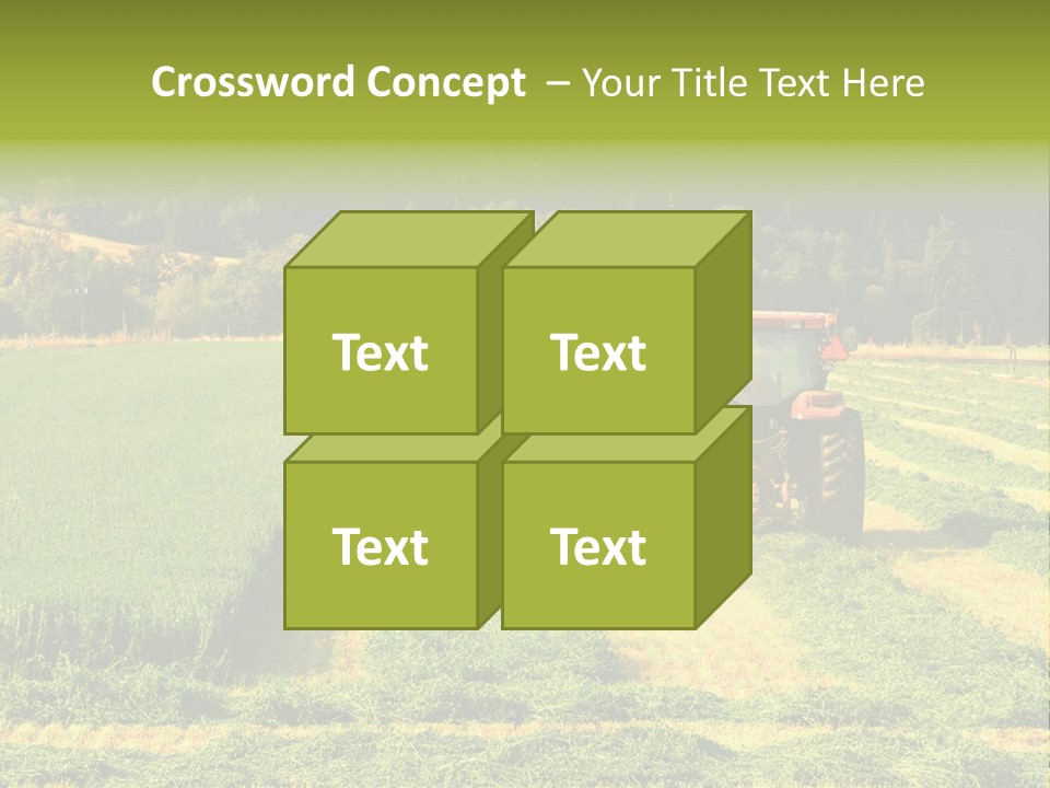 Field Windrow Agricultural PowerPoint Template